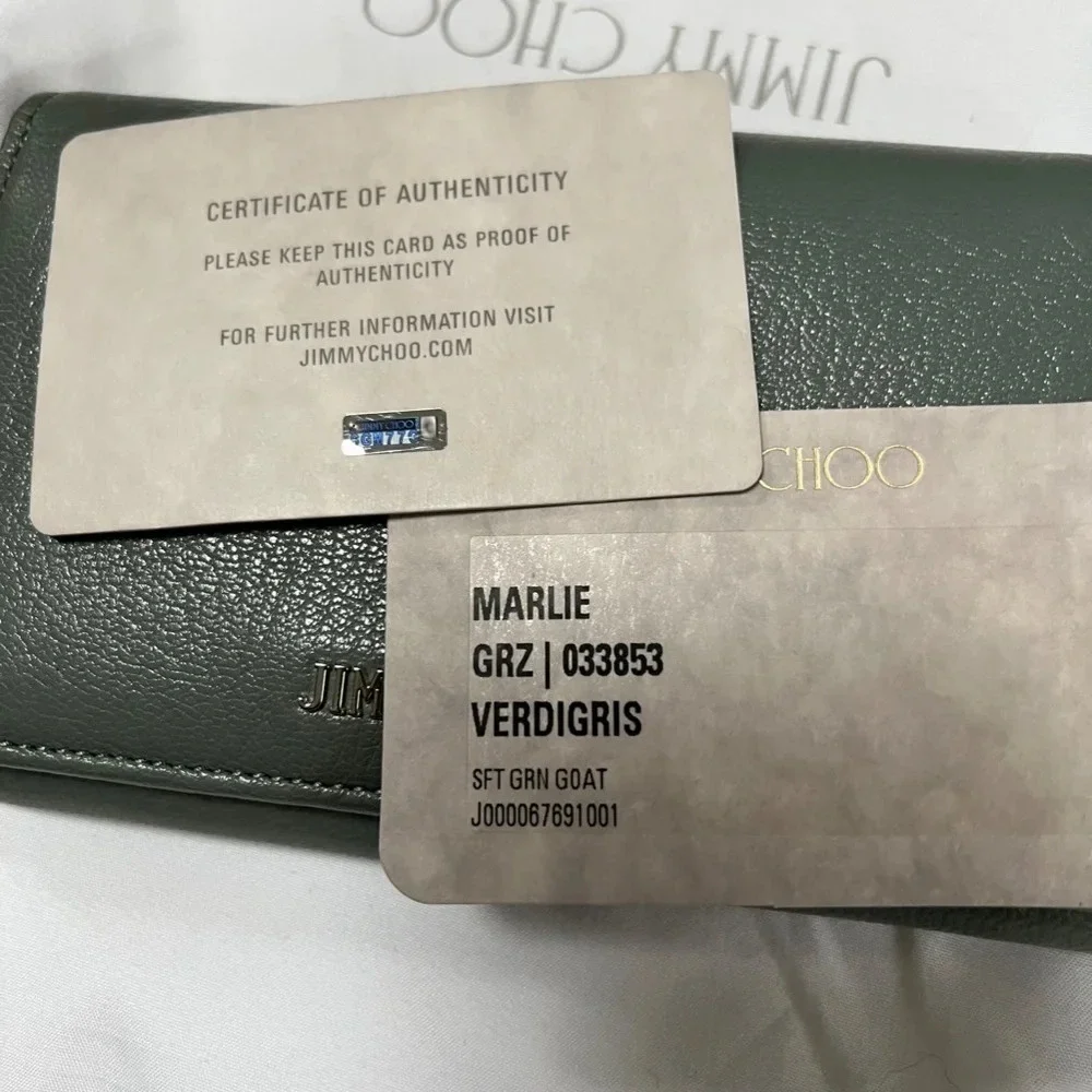 NWOT JIMMY CHOO Marlie 033853 in Verdigris Limited Edition